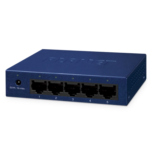PLANET GSD-503, 5x1G RJ45, неуправляемый коммутатор