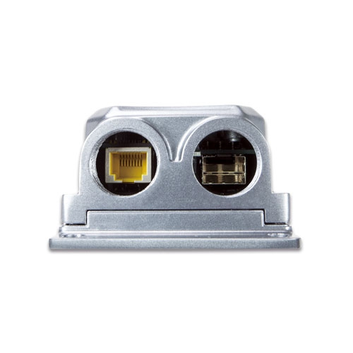 Промышленный медиаконвертер IP67 1000BASE-X SFP в 10/100/1000BASE-T 802.3at PoE+ PoE+ - IGTP-825AT