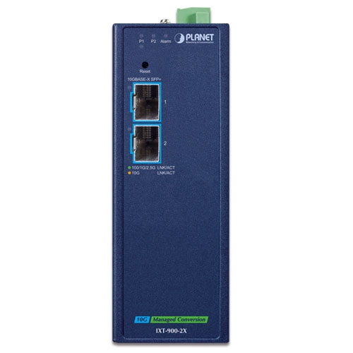 Промисловий 2x10GBASE-X SFP+ керований медіаконвертер - IXT-900-2X