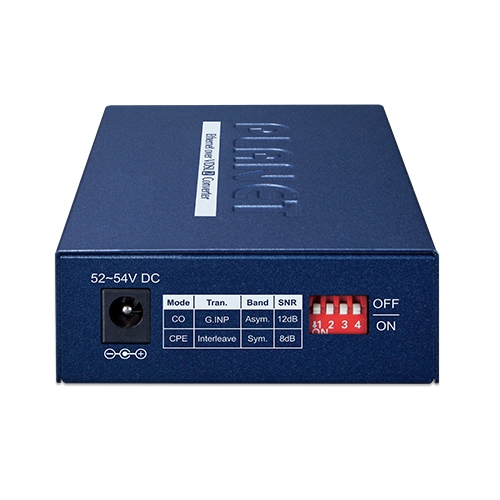 1-портовий перетворювач Ethernet 10/100/1000T 802.3at з підтримкою PoE+ на VDSL2