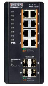 Управляемый коммутатор ECIS4500-8P4F с РоЕ