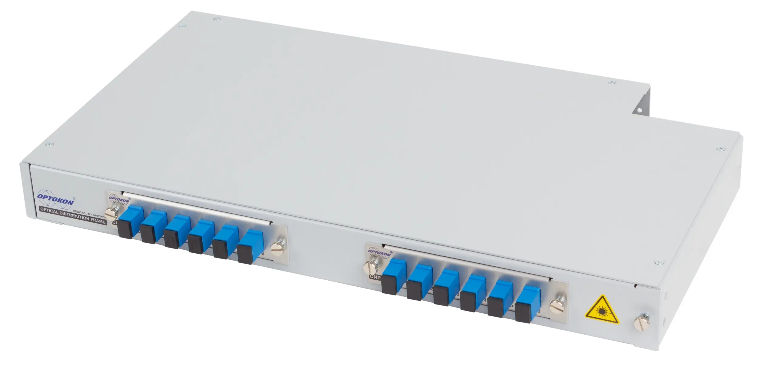 MCNP – алюмінієва поворотно-висувна панель 19” ODF