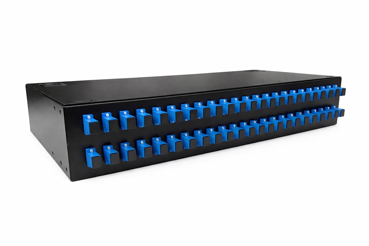 RMF-2 Оптическая патч панель (ODF) 2U с верхней крышкой, с фиксатором