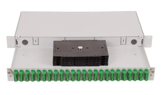 Оптичний крос OPTOKON TMVJ — 1U, з висувною полицею