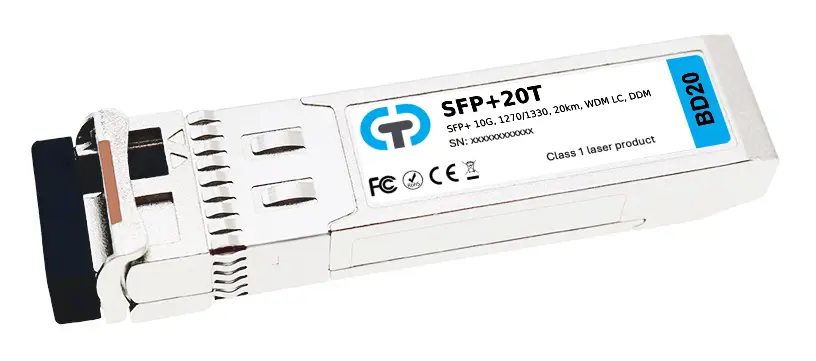 SFP+ модули 10G WDM BiDi (одноволоконные, до 100 км)