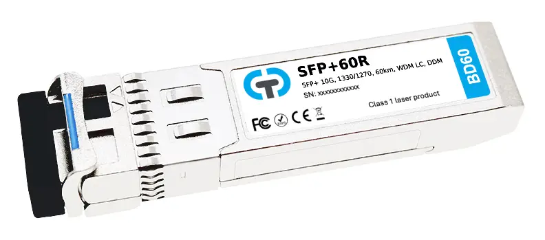 SFP+ модули 10G WDM BiDi (одноволоконные, до 100 км)
