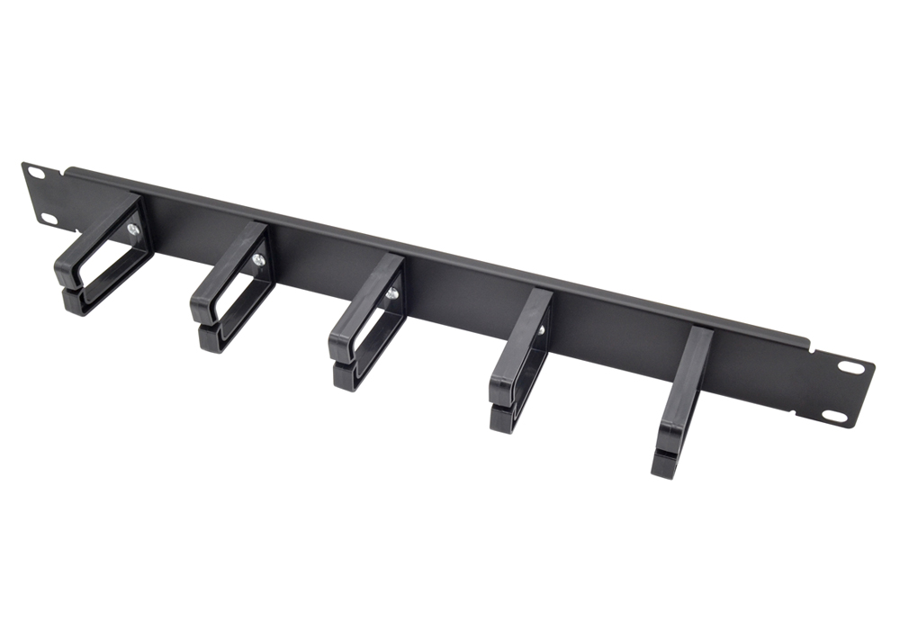 1U Кабельный организатор, 5 крючков, металл - FCM02