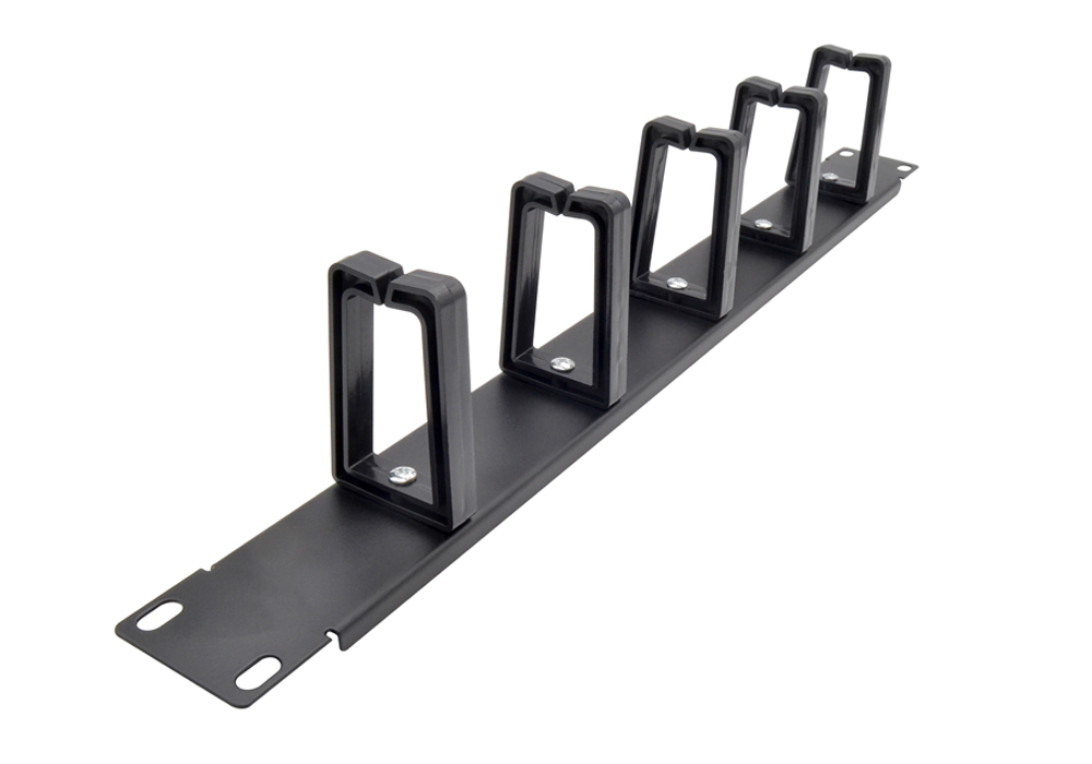 1U Кабельный организатор, 5 крючков, металл - FCM02