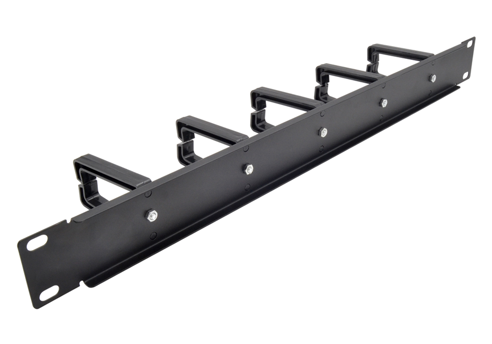 1U Кабельный организатор, 5 крючков, металл - FCM02