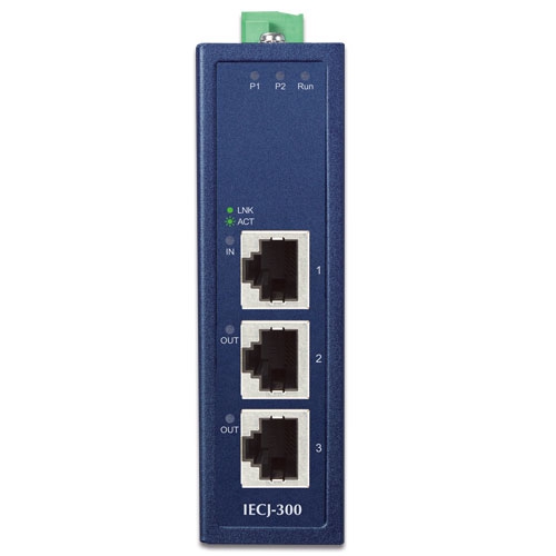 IECJ-300 - Промисловий 3-портовий EtherCAT Junction Slave