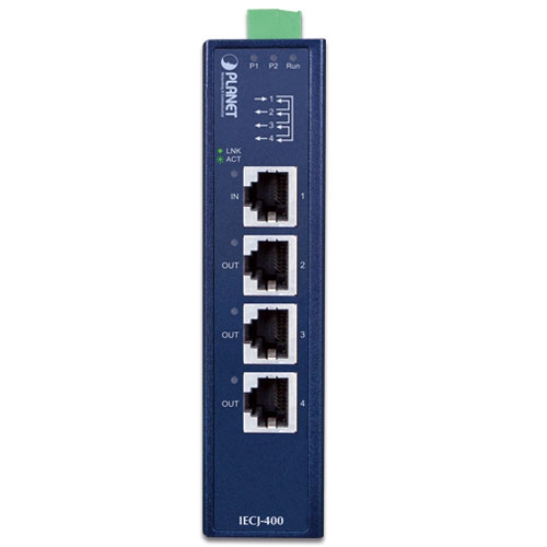 IECJ-400 - Промисловий 4-портовий EtherCAT Junction Slave
