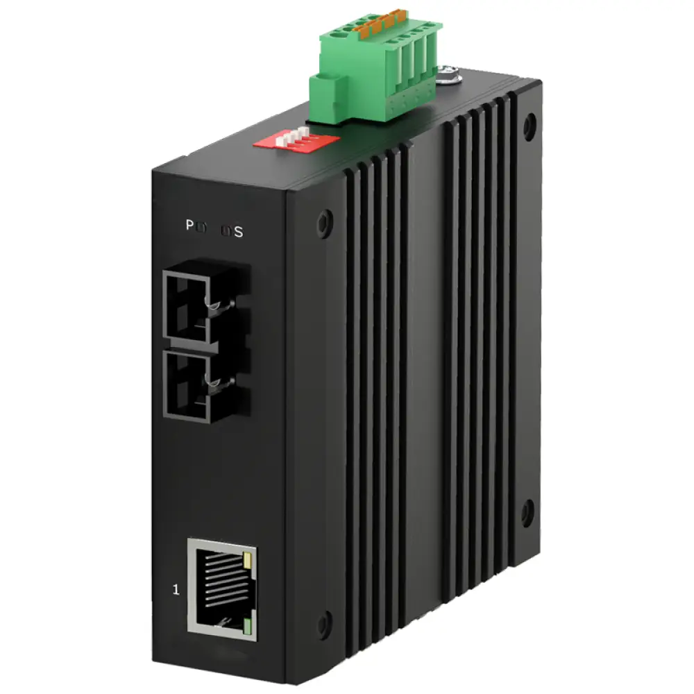 RJ45–SFP (FastEthernet) промышленный компактный медиаконвертер | DTC IMC-1SFX1TX