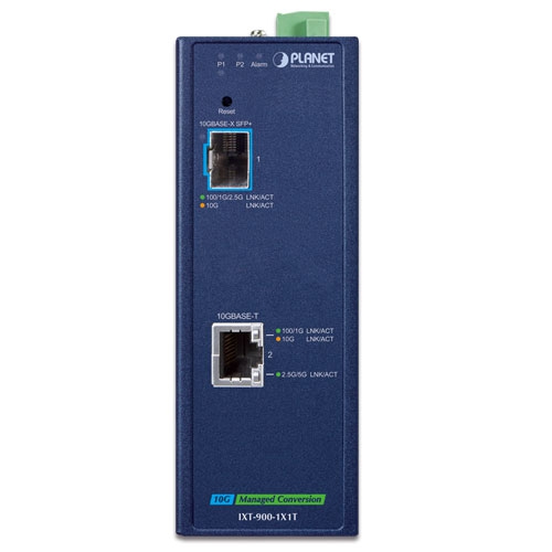 Промышленный 1x10GBASE-X SFP+ + 1x10GBASE-T управляемый медиаконвертер - IXT-900-1X1T