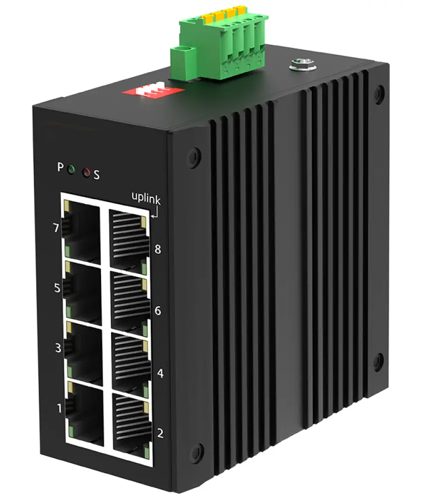 Промышленный PoE коммутатор 8×GE RJ45 PoE+, 240W, DIN, -40…+75°C IGS-8PGT