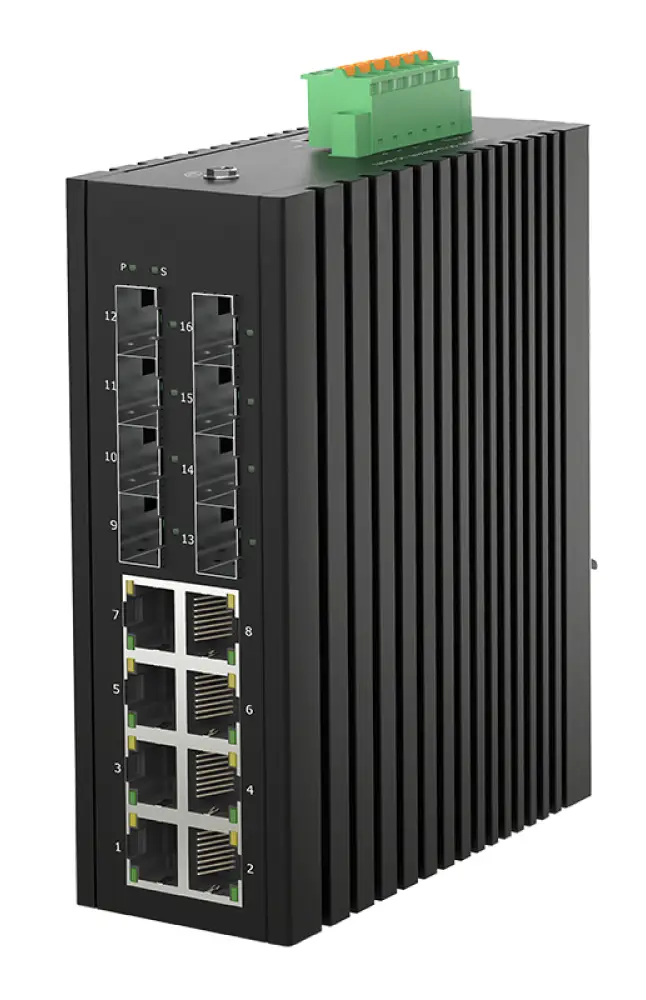 8×GE PoE + 4×SFP 1G + 4×SFP+ 10G L2+ промышленный коммутатор DTC Group IXGS-M4XS4GX8PGT