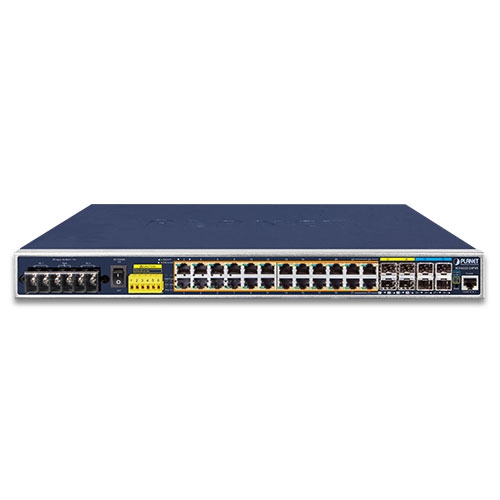 Промисловий L3 24-портовий 10/100/1000T-802.3at PoE + 4-портовий 10G SFP + керований комутатор Ethernet - IGS-6325-24P4X