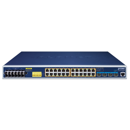Промисловий L3 24-портовий 10/100/1000T 802.3bt PoE + 4-портовий 10G SFP + керований комутатор Ethernet - IGS-6325-24UP4X