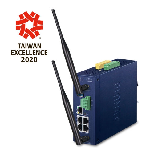 IVR-300W - Industrial 5-Port 10/100/1000T + 802.11ax Wi-Fi VPN Security Gateway