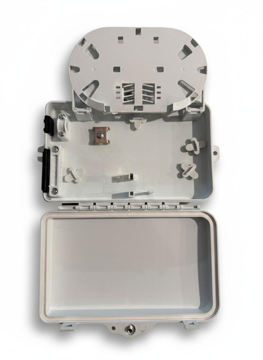 FTTH розподільний бокс на 2 волокна, 1 вхід 2 виходи