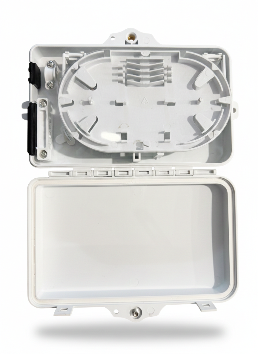 FTTH розподільний бокс на 2 волокна, 1 вхід 2 виходи