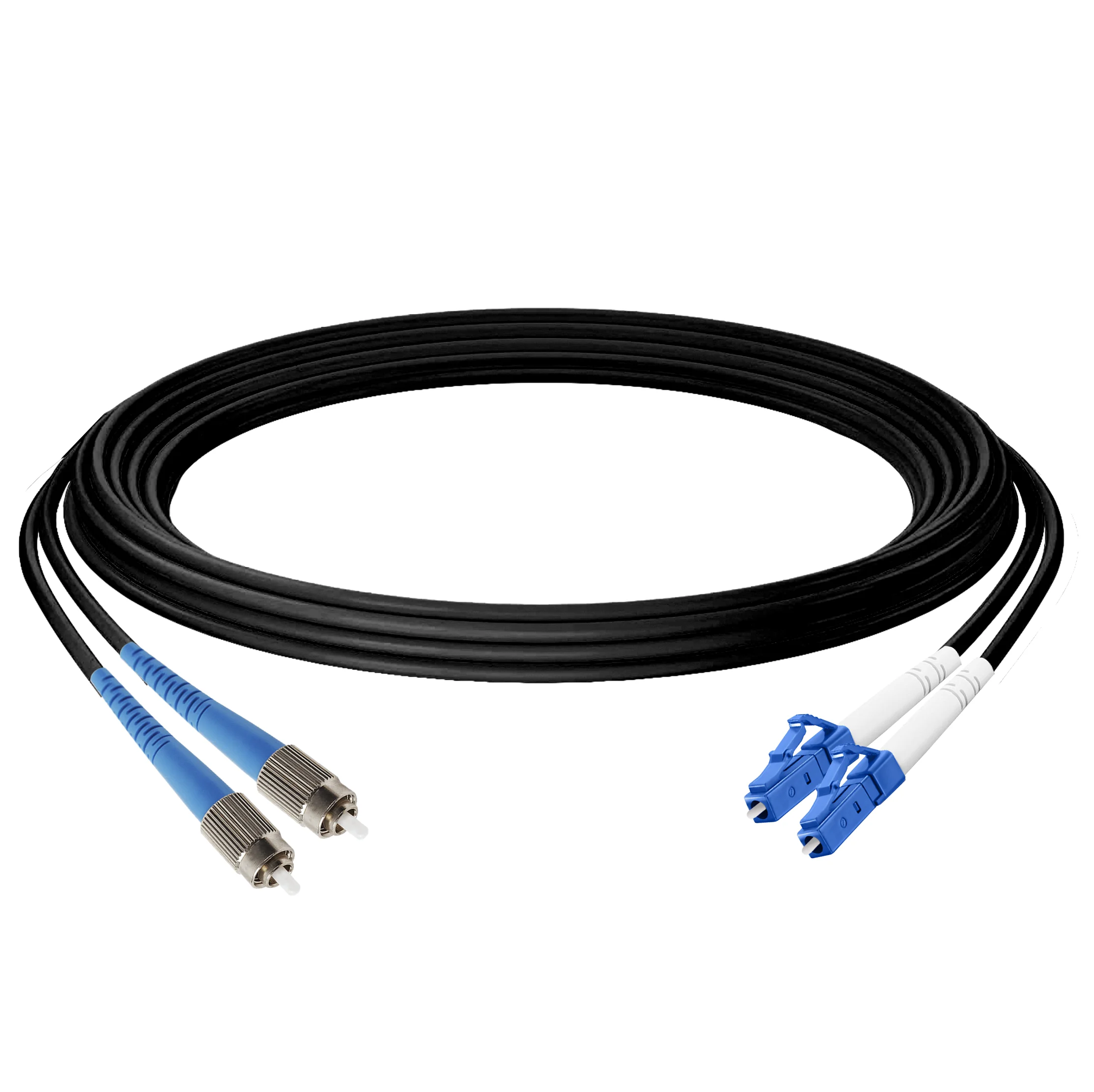 Оптический патчкорд FC/PC - LC/PC, многомод OM2, дуплекс 2,8 мм. LSZH