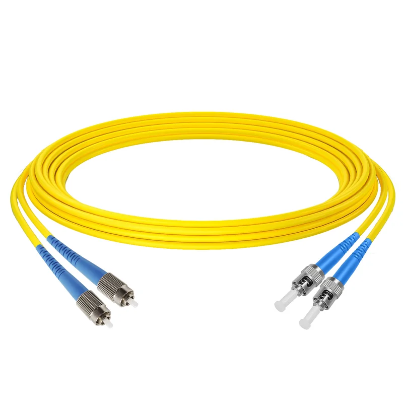 Оптический патчкорд FC/UPC - ST/UPC, одномод G.652D, дуплекс 2,8 мм. LSZH