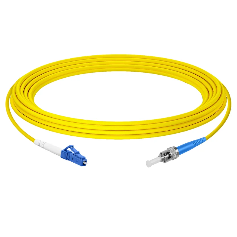Оптичний патчкорд LC/UPC - ST/UPC, одномод G.652D, симплекс 2,8 мм. LSZH
