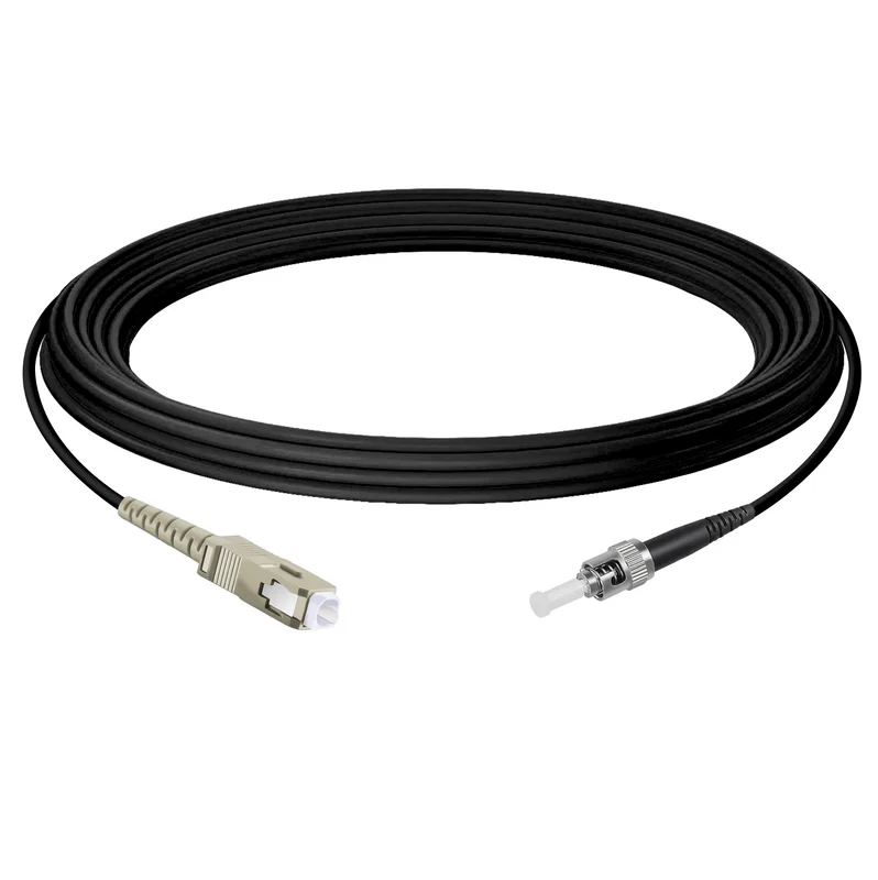 Оптический патчкорд SC/PC - ST/PC, многомод OM3, симплекс 2,8 мм. LSZH