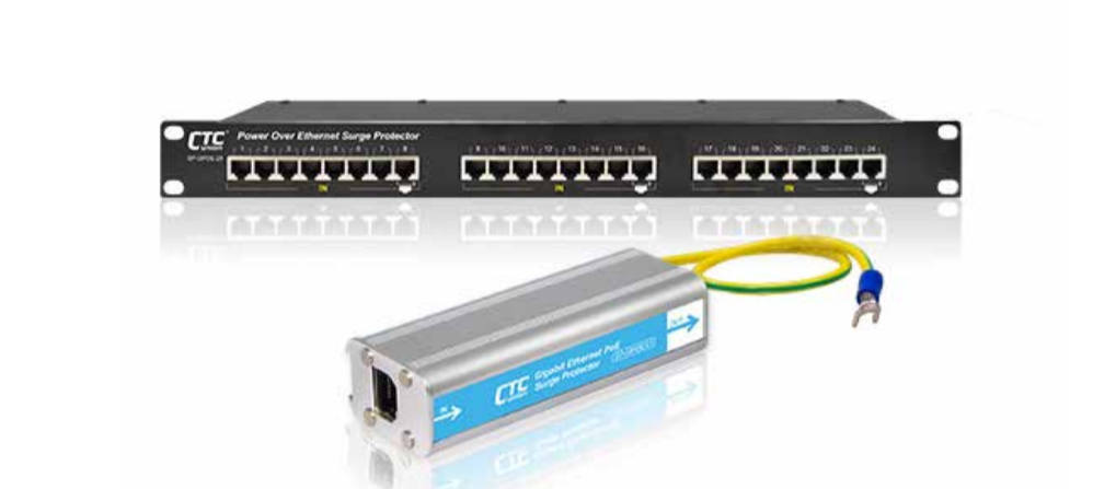 CTC Union SP Series, защита Ethernet/PoE RJ45, 1/24 порта