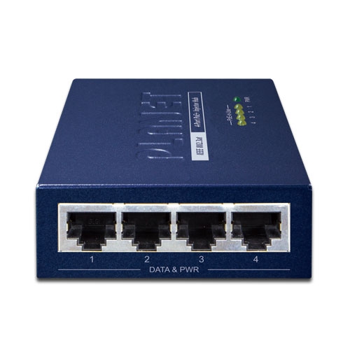 HPOE-460 - 4-port Gigabit IEEE 802.3at Power over Ethernet Plus Injector Hub