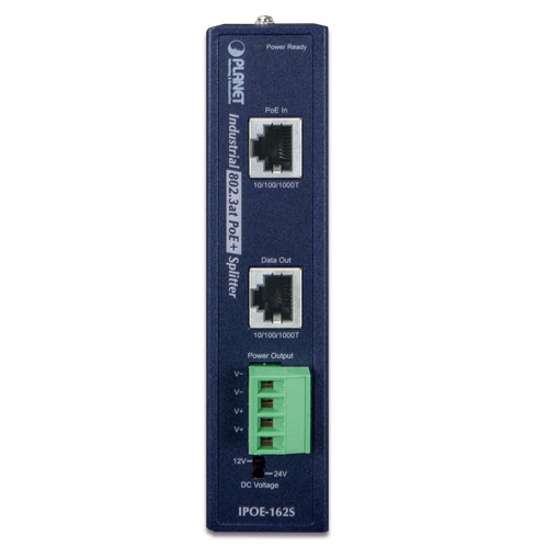 Промышленный сплиттер IEEE 802.3at Gigabit High Power over Ethernet Splitter - IPOE-162S