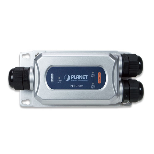 Промышленный IP67 1-портовый 802.3bt PoE++ на 2-портовый 802.3at/bt PoE++ удлинитель - IPOE-E302