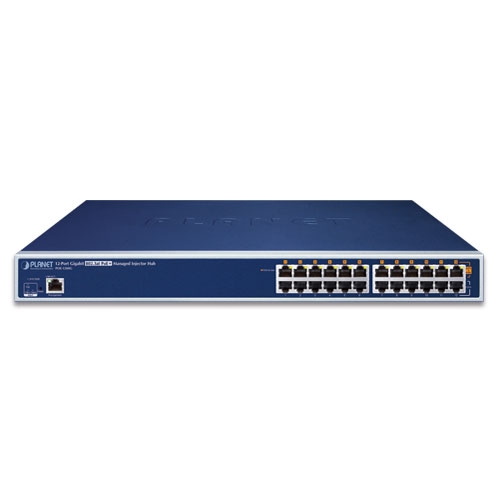 POE-1200G - 12-Port Gigabit IEEE 802.3at PoE+ Managed Injector Hub (220 watts)