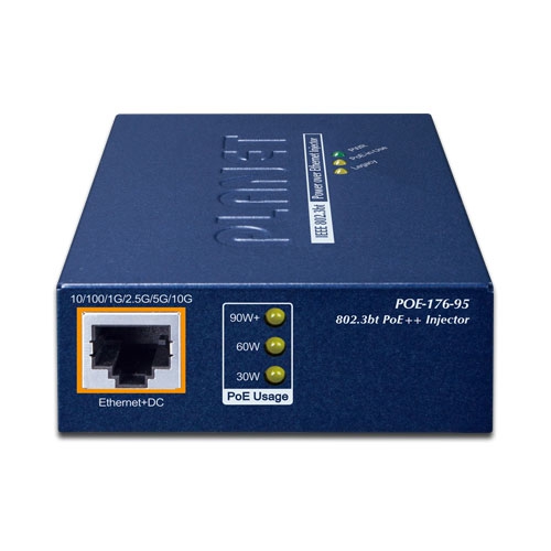 POE-176-95 - Single-Port 10Gbps 95-watt 802.3bt PoE++ Injector
