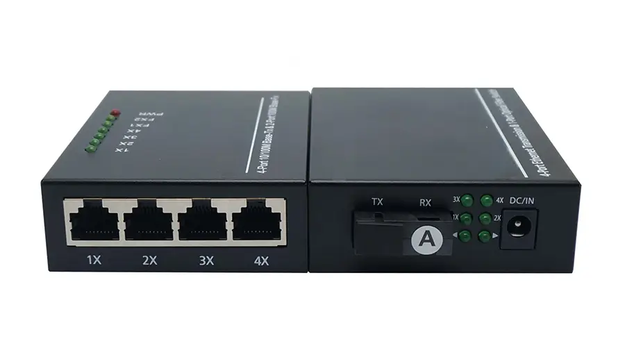 Некерований комутатор 1xFO-4xRJ45