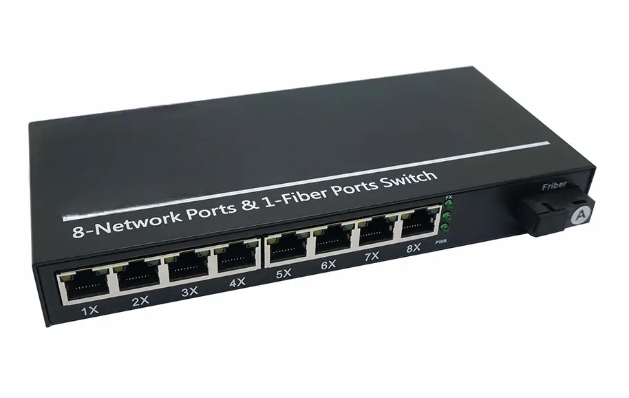 Некерований комутатор 1xSFP(FO)-8xRJ45