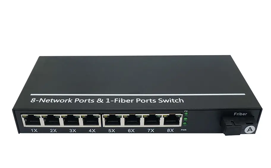 Некерований комутатор 1xSFP(FO)-8xRJ45