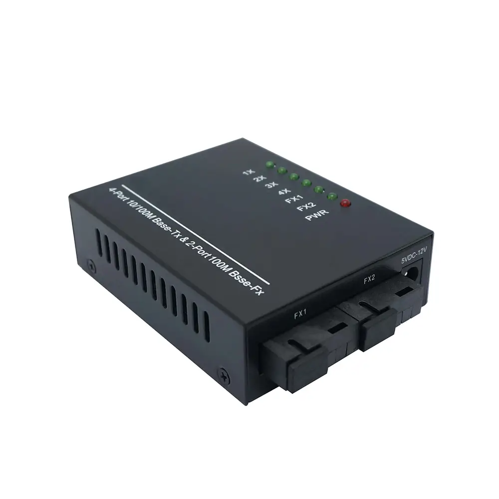 Некерований комутатор 2xFO(SFP)-4xRJ45