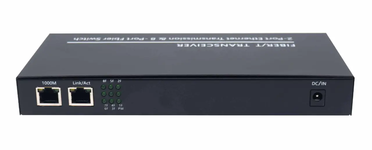 Неуправляемый коммутатор 8xFO-2xRJ45