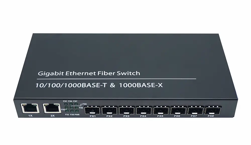 Некерований комутатор 8xSFP-2xRJ45