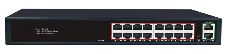 Некеровані Gigabit комутатори 16–26 портів + SFP, Plug and Play