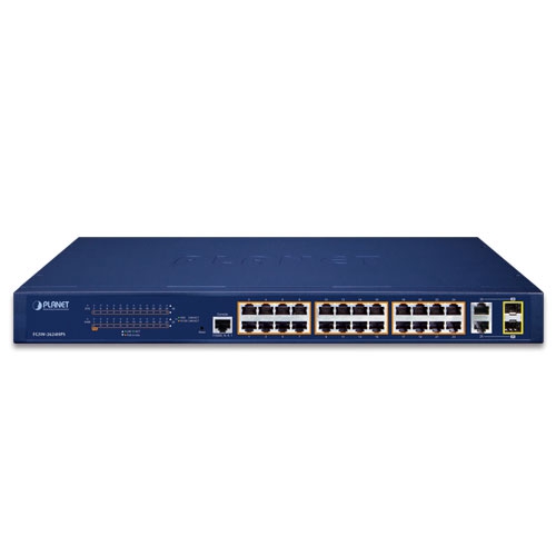 FGSW-2624HPS - 24-Port 10/100TX 802.3at PoE + 2-Port Gigabit TP/SFP