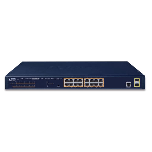 GS-4210-16P4C - 16-Port 10/100/1000T 802.3at PoE + 4-Port Gigabit TP/SFP
