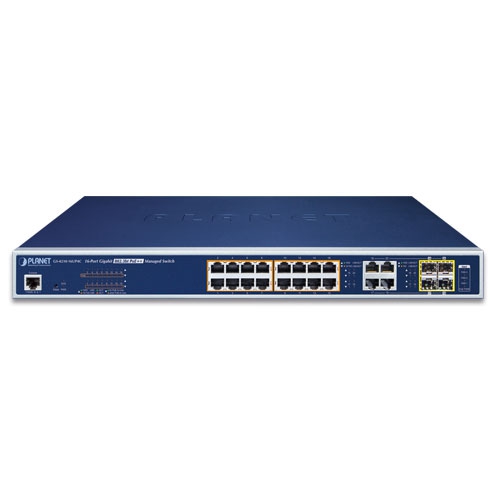 GS-4210-16UP4C - 16-Port 10/100/1000T 802.3bt PoE++ plus 4-Port Gigabit TP/SFP