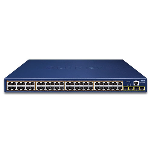 GS-4210-48P4S - 48-Port 10/100/1000T 802.3at PoE + 4-Port 100/1000BASE-X SFP