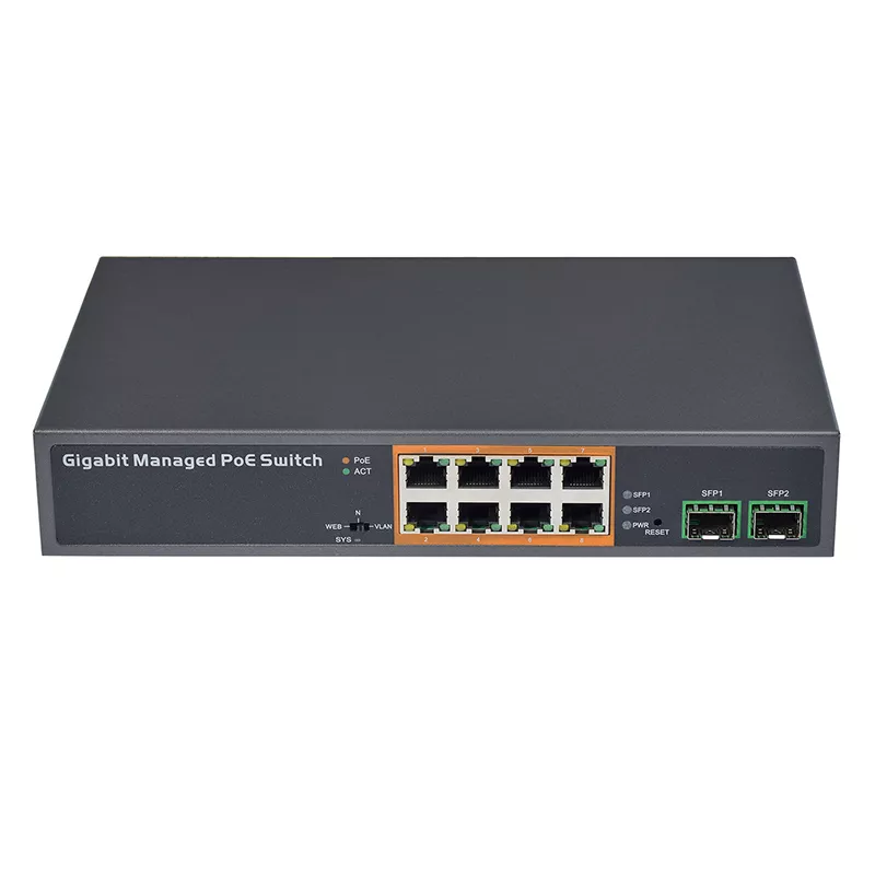 SWP0802GD 8-портовий PoE 150W мережевий комутатор