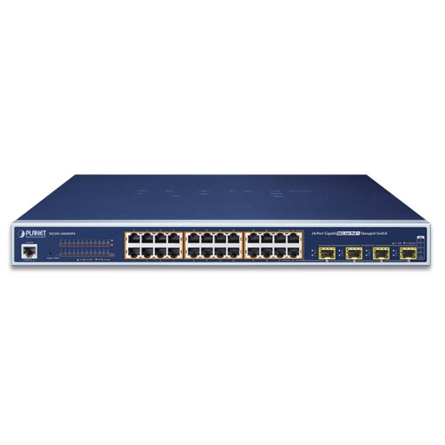 WGSW-24040HP4 - L2+ 24-Port 10/100/1000Mbps 802.3at PoE+ Managed Switch with 4 Shared SFP