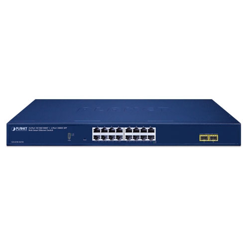 GS-2210-16T2S - 16-Port 10/100/1000T + 2-Port 1000X SFP