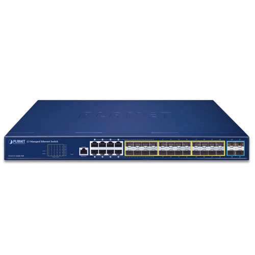 GS-6311-16S8C4XR - L3 16-Port 100/1000X SFP + 8-Port Gigabit TP/SFP + 4-Port 10G SFP+