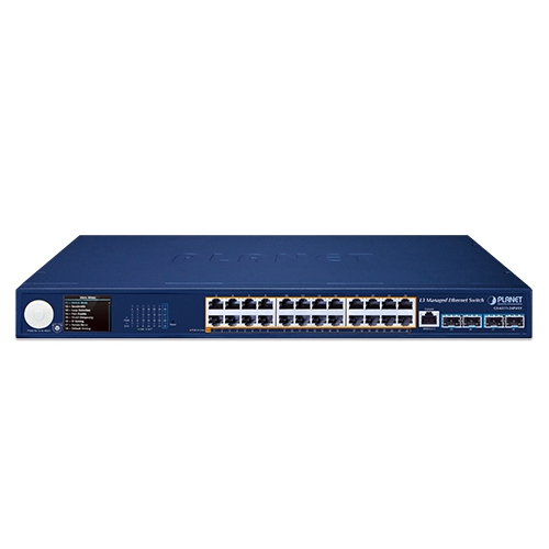 GS-6311-24P4XV - L3 24-Port 10/100/1000T 802.3at PoE + 4-Port 10G SFP+